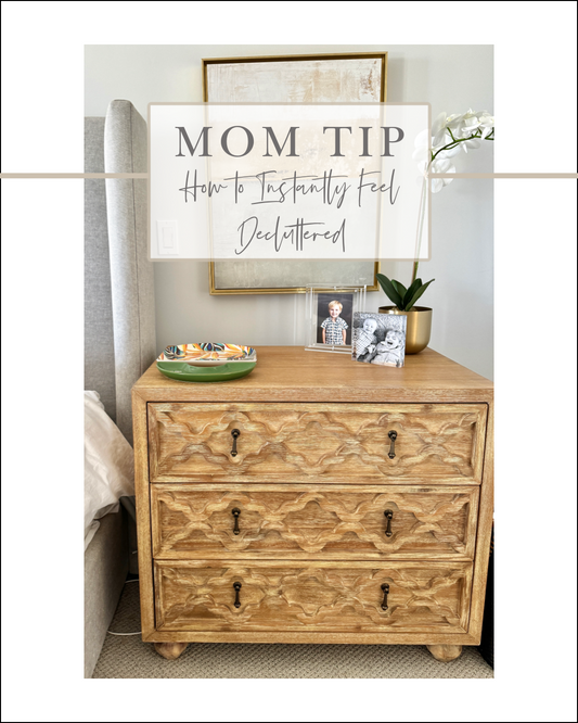 Mom Tips: Want to feel instant gratification from decluttering? Try this tip...