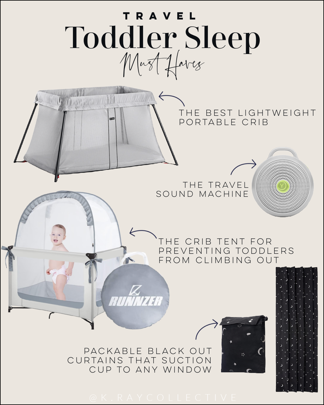 Toddler Sleep Must Haves When Traveling